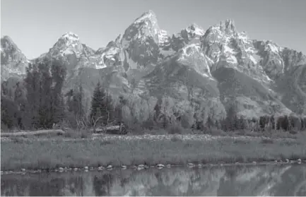  ?? Provided by Jackson Hole Chamber of Commerce ?? A view of the Grand Tetons from Snake River inWyoming’s Grand Teton National Park.