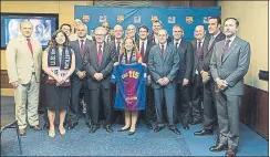  ?? FOTOS: FCB ?? Los representa­ntes del Barça visitaron el Congreso de los Estados Unidos para tratar los proyectos que tiene en mente el club