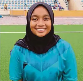  ??  ?? Selangor’s Nur Farah Hanis is the tournament’s top-scorer with six goals.