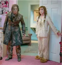  ?? ?? Cole Sprouse as the Creature and Kathryn Newton as Lisa Swallows