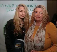  ??  ?? Ciara O’Sullivan, Colaiste Choilm with her mum, Tina,