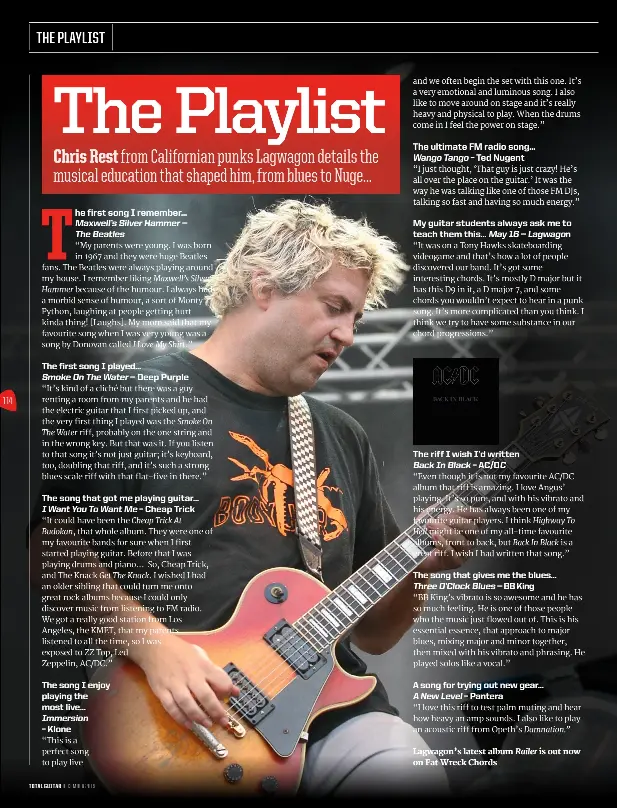 The Playlist Chris Rest Lagwagon Pressreader