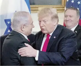  ?? Ansa ?? Piano “fine di mondo” Netanyahu e Trump. Nella foto piccola, Jared Kushner, genero e consiglier­e di Trump