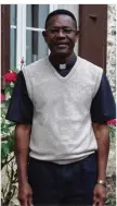  ??  ?? Le Père Florent Babaka est heureux de s’installer dans une « paroisse bien organisée ».