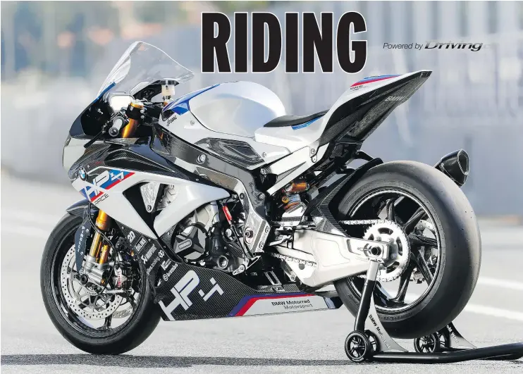  ?? — BMW ?? The 2018 BMW HP4 Race is highly exclusive, outrageous­ly expensive and blistering­ly fast. It will appeal to wealthy track-day enthusiast­s and well-to-do collectors.