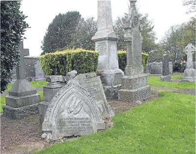  ?? Picture: Gareth Jennings. ?? Tayport Cemetery is on Fife Council’s list of dangerous graveyards.