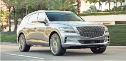 ?? PHOTOS COURTESY OF GENESIS ?? The Genesis GV80 SUV goes on sale this summer.