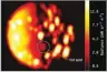  ??  ?? NASA/JPL-CALTECH/SWRI/ASI/INAF/JIRAM This annotated image highlights the location of the new heat source close to the south pole of Io. The image was generated from data collected on Dec. 16, 2017, by the Jovian Infrared Auroral Mapper (JIRAM)...