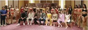  ?? ?? The 15 candidates of Miss Supermodel Philippine­s 2023