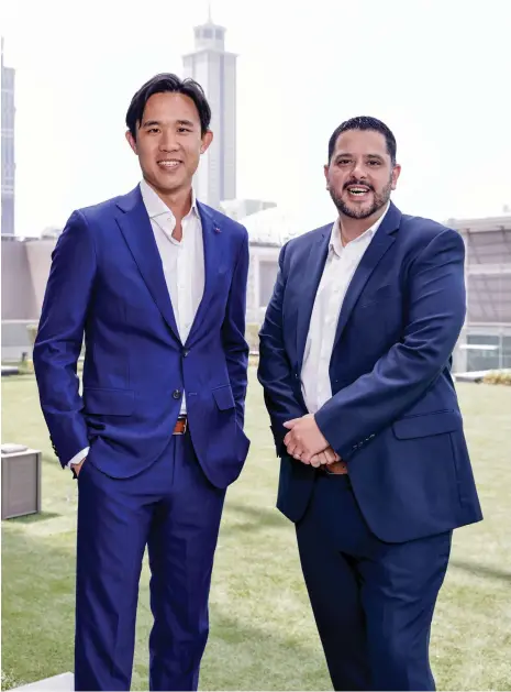  ?? Qashio ?? Armin Moradi, right, and Jonathan Lau founded Qashio last year and raised $2.5 million through pre-seed funding round