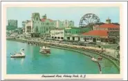  ?? PHOTO COURTESY OF THE SCHUYLKILL RIVER HERITAGE CENTER ?? A photo of the Phoenix Wheel at its original home in Asbury Park, N.J. The Ferris wheel, built in 1895in Phoenixvil­le, is the oldest in theworld. Now a group wants it to spin again in the borough.