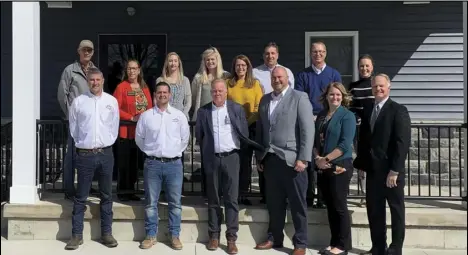  ?? Photo provided ?? Front row: Dean Kemper, Isaac hoying, Todd Weigandt, Jim Wellman, Sara Topp, Dan Bensman.
Back row: Tom Dickman, Carolyn Bock, Kathryn Schwable, Paige Lageman, Susan Leffel, Keith Leffel, David Wolters, Susan Manchester.