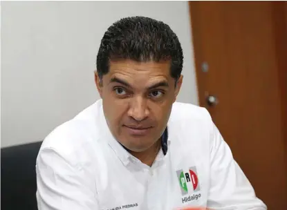  ?? JORGE SÁNCHEZ ?? Julio Valera Piedras, secretario general del PRI Hidalgo.
