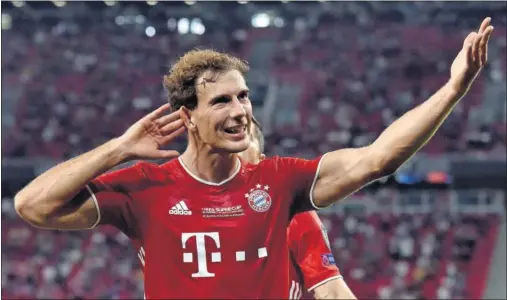  ??  ?? Goretzka celebra un gol con el Bayern de Múnich, en una imagen de archivo.