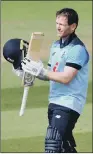  ??  ?? EOIN MORGAN: England captain scored a century, but it was not enough to beat Ireland.