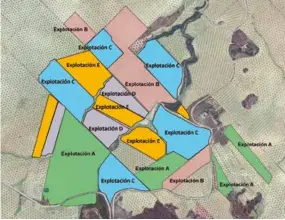  ??  ?? Cooperació­n para la gestión de 19 parcelas de 5 explotacio­nes.