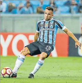  ?? FOTO: GETTY IMAGES ?? Arthur Melo, de 21 años, está cada vez más cerca de abandonar Gremio