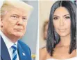 ?? FOTO: DPA ?? Donald Trump hat den Fernsehsta­r Kim Kardashian im Weißen Haus empfangen.