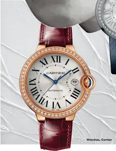  ??  ?? Watches, Cartier