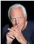  ?? ?? Giorgio Armani, presidente e amministra­tore delegato dell’omonimo gruppo della moda