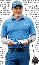  ??  ?? IMPACT: Paul McGinley