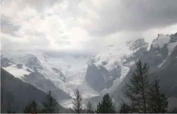  ??  ?? VIEW ALONG THE OSPIZIO BERNINA, the highest point on our route at 2253 meters.