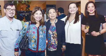  ??  ?? Ed and Joanne Ramirez, Cecille Ascalon, Marian Warns Mitzi de Dios