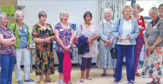  ??  ?? Fifty years after leaving Ashford Girls Grammar School, former classmates met for a reunion lunch