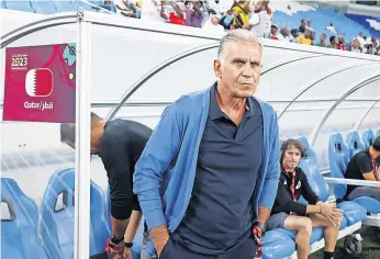  ?? ?? À frente do Catar, Carlos Queiroz compete hoje frente ao Afeganistã­o