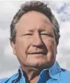  ??  ?? APPROVED: Andrew Forrest.