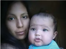  ?? CHANTAL PERRAULT ?? Chantal Perrault, with 5-month-old Harlow, from Red Gut First Nation, Ont.