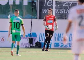  ?? JOSÉ CORDERO ?? Juan Ignacio no se tiene que agüevar, poco pudo hacer en los goles y sin duda esto lo hará más fuerte.