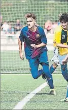  ?? FOTO: FCB ?? Rubert Navarro, extremo Cadete A