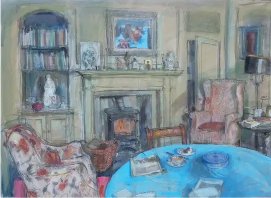  ?? ?? ▲ Felicity House The Jubilee Cake Tin, pastel on mountboard, 223271/2in (56370cm)