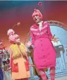 ?? DAVID COTTER/NBC ?? Amelia Minto, left, as Cindy Lou Who and Amy Ellen Richardson as Mama Who in a scene from NBC’S “Dr. Seuss’ The Grinch Musical!”