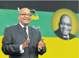  ?? Picture: Foto24/Gallo Images/Getty Images ?? Then-president Jacob Zuma at Fort Hare University in 2012.