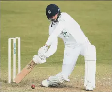  ??  ?? IN THE RUNS James Vince, above, and Liam Dawson, right, during the friendly against Sussex yesterday