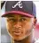  ??  ?? Second baseman Ozzie Albies is the first major leaguer to be born in 1997.