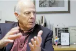  ?? LUIS SÁNCHEZ SATURNO THE NEW MEXICAN ?? U.S. Rep. Steve Pearce talked Thursday about his views with The Santa Fe New Mexican editorial board.