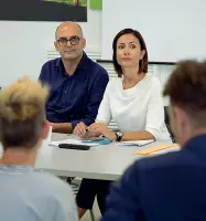  ?? (foto Cambi /Sestini) ?? La vice presidente della Camera Mara Carfagna ha fatto visita ieri al Forteto, con i deputati Mugnai e Marchetti