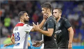  ??  ?? Nabil Fekir a marqué et Duje Caleta-Car a été expulsé, dimanche soir.