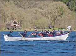  ?? Photograph: Maurice Wilkins ?? Loch Awe Coastal Rowing Club in action at the recent adventure regatta at Dalavich.