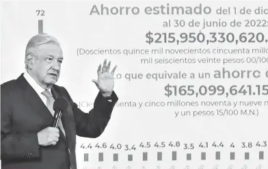  ?? LAURA LOVERA ?? Andrés Manuel López Obrador anuncia que ahondará la asuteridad