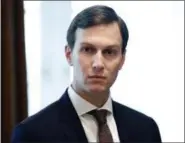  ?? ALEX BRANDON — THE ASSOCIATED PRESS FILE ?? In this file photo, White House Senior Adviser Jared Kushner listens as President Donald Trump speaks during a meeting with Malaysian Prime Minister Najib Razak in the Cabinet Room of the White House in Washington. President Donald Trump’s son-in-law,...