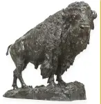  ??  ?? Henry Shrady (1871-1922), Elk Buffalo, bronze, 22½”. Artist World Auction Record.
Estimate: $125/175,000 SOLD $380,250