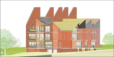  ?? ?? The proposals would see four homes built at the site inspired by oast houses