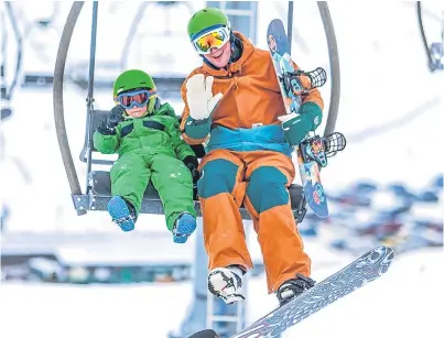  ?? Picture: Steven Brown. ?? Sloping off: Plenty of white stuff means there has been great skiing at Glenshee.