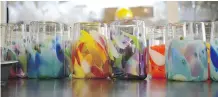  ??  ?? The company specialize­s in low-volume glassworks that sport vibrant colours. Products can cost between $30 and $3,100.