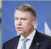  ?? Ansa ?? Il presidente Iohannis Klaus