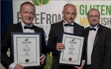  ??  ?? Eamon McEvoy (Dunnes Stores), John Kenny (Atlantis Director), and John Burke (founder of awards).